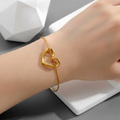 Minimal Open Heart Bracelet