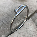 Sleek Silver Cuff Bangle
