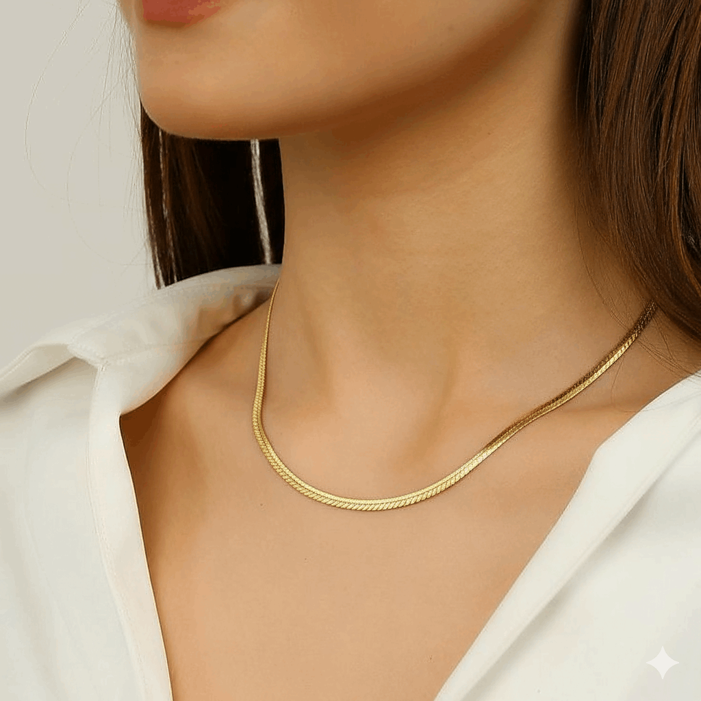 The Liquid Gold - Snake Chain Necklace