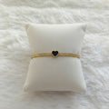 Black Heart Mesh Bracelet