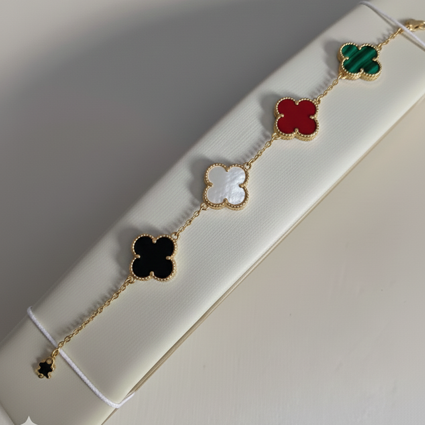 Multi-Color Clover Bracelet
