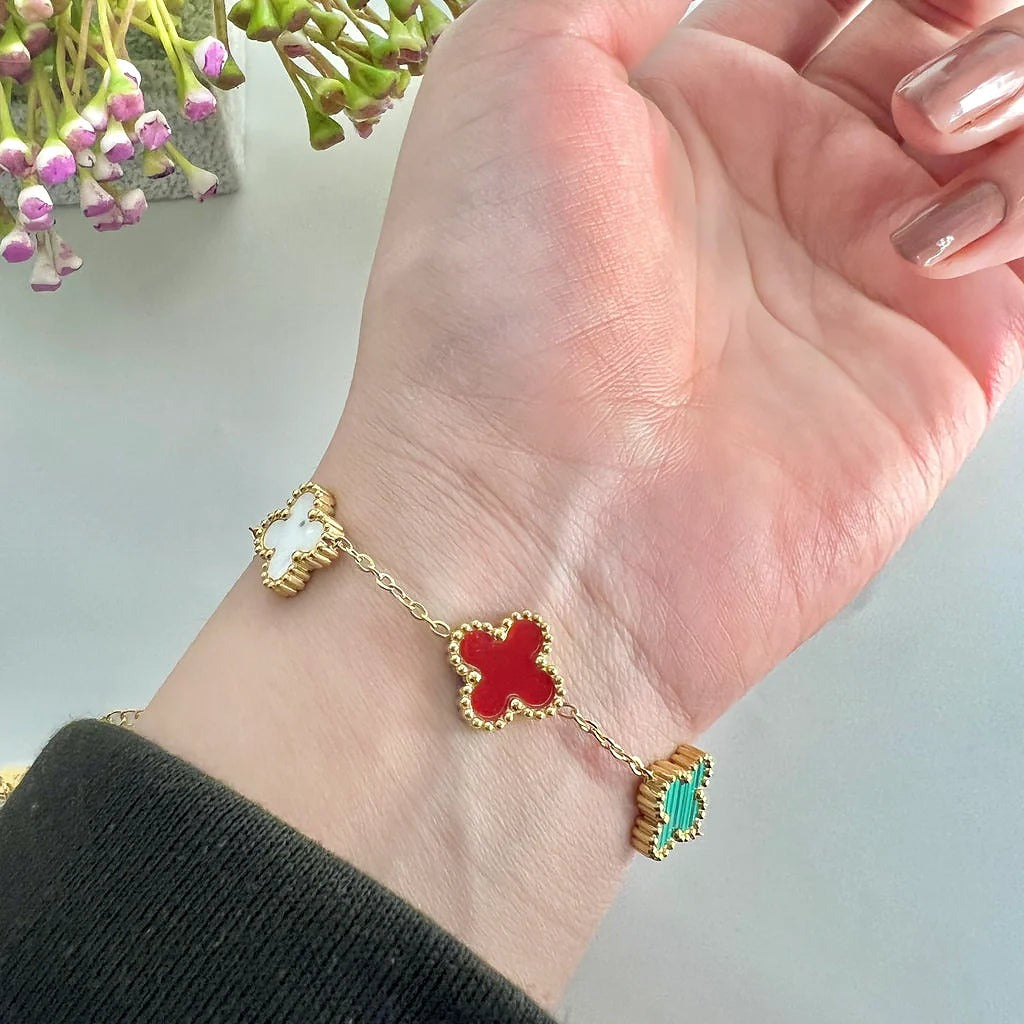 Multi-Color Clover Bracelet