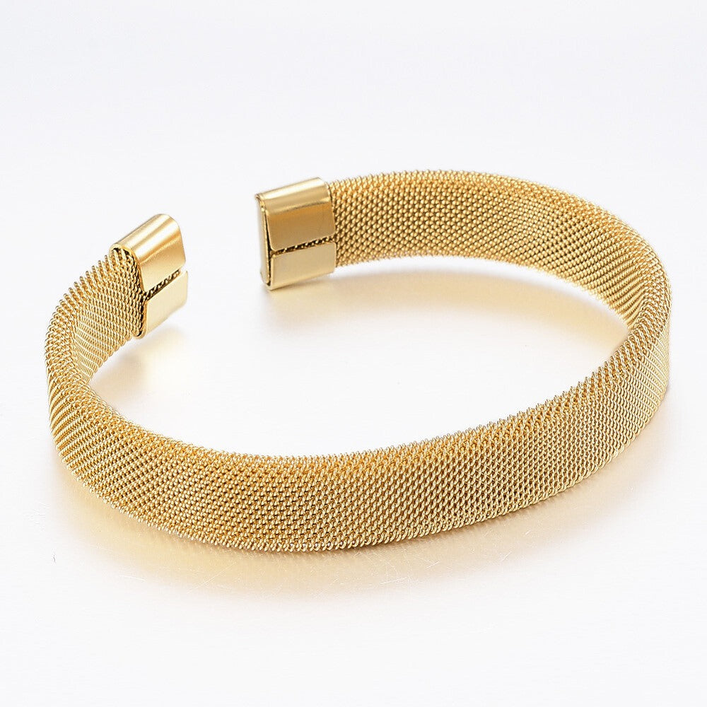 Mesh Golden Cuff Bangle