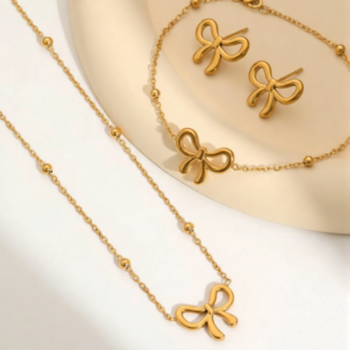 Bow Trio Jewelry Set