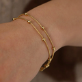 Beaded Snake Chain Bracelet