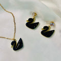 Swan Duck Necklace set with Tops