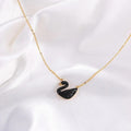 Black Swan Pendant Necklace