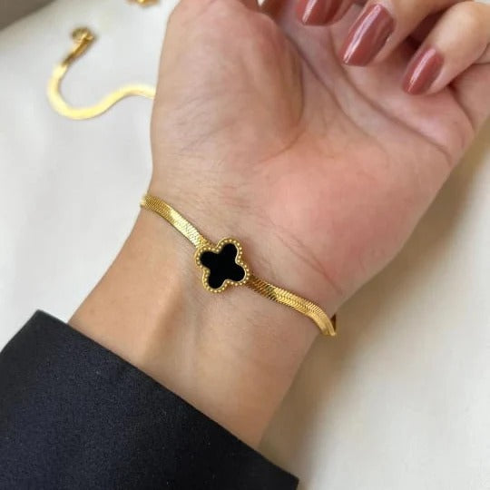 Black Clover Gold Bracelet