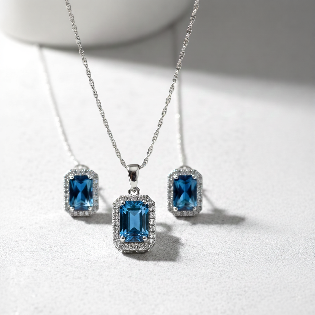 Royal Emerald-Cut Halo - Duo Set